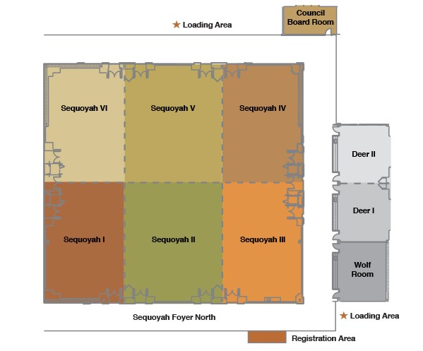 Hard Rock Conference Center Layout